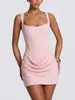 Vestido Corto Strapless de Moda Europea y Americana Transfronterizo 2025 Chica Caliente Venta al por Mayor Producto Nuevo