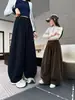 Calça lanterna feminina, nova coleção primavera/outono 2026, tamanhos médio e grande, calça casual larga de algodão, calça longa solta e retrô estilo coreano