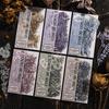 Hermoso día planta tamaño grande manuscrito mascotas pegatinas serie "Cabaña de Flores" decoración floral retro
