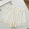 NA8811 leggings de três pontos soltos calças de segurança shorts de seda gelada primavera e verão 2023 casa borda de renda exposição