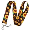Correa para Teléfono con Girasol y Margarita Correa para Cámara Porta Tarjetas de Campus Marca Correa Tejida Accesorio Identificación de Exportación