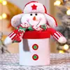 Caixa de Presente Maçã de Natal Véspera de Natal Presente Presente para Crianças Pote de Doces Boneco de Neve Alce Feito à Mão Sacola de Presente Atacado