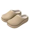 Pantuflas de Algodón Impermeables para Hombre Estilo Nuevo 2026 Otoño Invierno Interiores Hogar Cálidas Antideslizantes Suela Gruesa Punta Cerrada Pantuflas de Algodón Estilo Hombre