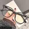 Nuevas Gafas Planas Antiluz Azul de Moda en el Mismo Estilo que las Celebridades de Internet, Adecuadas para el Viaje Diario, Se Pueden Adaptar Lentes Graduados, Monturas de Gafas Ultra Ligeras de Titanio