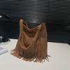 Bolso bandolera informal retro de gran capacidad, moderno, para uso diario, bolso de mano portátil sencillo de verano 2024.