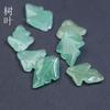 16x 23mm Jade Dongling Natural Hoja Pasador de Cabello DIY Flor Pasador de Cabello de Jade Accesorios de Flor