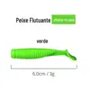 Atacado em Massa Isca Wobbler Peixe Cauda T Isca Macia, Verme Macio Biomimético, Wobbler Micro-Pesca Gancho com Cabeça de Chumbo com Fio