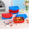 Caixa de Almoço Criativa DIY de Blocos de Construção Pixelados Caixa de Lanche Caixa de Piquenique Caixa de Salada Infantil Caixa de Frutas