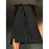Calças xadrez em contraste azul Klein para homens e mulheres, outono, estilo retrô americano preguiçoso, calças casuais retas para casais