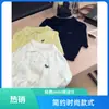 Suéter de tricô juvenil com gola polo estilo universitário para mulheres, novo suéter de manga curta para o verão de 2025, top único e super estiloso