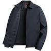 Vestido Clásico para Cuadros de Mediana Edad y Mayores Otoño 2024 Manga Corta Casual de Negocios Cuello Padre Vestido Lel Chaqueta Ejecutiva para Hombres