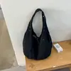 Bolsa de Ombro Casual Estilo Coreano 2026 Transfronteiriça Grande Capacidade Estilo Preguiçoso Tecido de Nylon Feminina