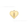 Diseño Exclusivo Acero Inoxidable Chapado en Oro Real de 18 Quilates Mariposa Corazón Diamante Colgante Brazalete de Oro que Conserva el Color Accesorios de Collar