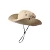 Sombrero de Senderismo para Exteriores Color Camello Secado Rápido Visera Sombrero de Pescador para Hombres y Mujeres con Ala Ancha Sombrero de Sol para Senderismo Sombrero de Sol Anti-UV
