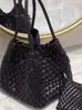 Fábrica de Guangzhou Bolsos para Mujer Coreano Dongdaemun Celebridad de Internet Retro Tejido Bolso Pan Madre Bolso de Hombro Único Bolso de Axila Bolso Cesta