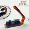Peine de dientes estrechos para melena de cerdo, peine de peluquería, peine de melena esponjoso, peine de maquillaje de mango largo, peine de madera para rizar el cabello.