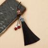 Colgante para teléfono móvil con borla de loto, joyería para mujer, colgante para teléfono móvil, cadena de concha, campana, adornos colgantes