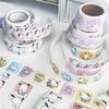 Rollo de pegatinas de sellado de perro Pacha de dibujos animados pegatina para diario de mano pequeña pegatina Pacho decoración pegatina de regalo portátil decoración de cinta adhesiva