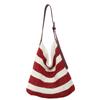 Bolsa Tejida de Gran Capacidad de Punto Nuevo Estilo Verano 2025 Bolso de Mano con Aberturas para Hombro Ropa de Trabajo para la Costa Bolsa de Playa para Vacaciones para Mujeres