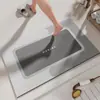 Tapete de Chão Absorvente Simples para Banheiro para Uso Doméstico, Resistente a Manchas e Fácil de Manter, Tapete de Chão de Terra de Diatomáceas Secagem Rápida Antiderrapante