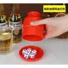 Vaso Sacudidor de Dados con Base Vaso de Dados Bar Discoteca KTV Sacudidor de Dados Vaso de Dados para Apuestas Engrosado Set de Dados de Colores