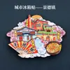 Imanes de Refrigerador de Madera Originales al por Mayor con una Tendencia Nacional, Souvenirs de Viaje de Beijing, Hangzhou, Shanghái, Tianjin, Wuhan, Cuidadosamente Seleccionados