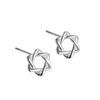 Aretes de Plata Pura S999 para Orejas Perforadas, Lavables y Usables sin Quitar, Elegantes Aretes de Presión Antialérgicos, Aretes de Cartílago de Alta Gama