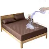 Funda de Cama Impermeable Acolchada Color Sólido Protector de Colchón Totalmente Cerrado Engrosado Antideslizante Impermeable a la Orina a Prueba de Polvo Funda de Colchón Simmons Pieza Única