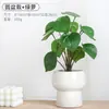 Flores Artificiais de Hortênsia, Plantas Falsas, Vasos de Flores de Cerâmica, Plantas em Vasos para Decoração de Sala de Estar e Aparador, Plantas com Flores Secas