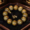 Pulseira Autêntica de Sândalo Verde Argentino com Círculo Único, Contas de Oração Budistas, Pulseira de Madeira com Vários Círculos, Diversos Estilos, Atacado do Fabricante