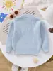 Ins Venta Caliente Otoño e Invierno Nuevo Bebé Tejido Lindo Bordado de Perro Caliente Tops para Niños y Niñas