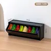 Caja de almacenamiento magnética de pared para el lateral del refrigerador, multifuncional con compartimentos ajustables, venta al por mayor desde el fabricante