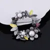 Broches de Moda Transfronterizos, Accesorios de Ropa de Lujo Ligero, Joyería de Pines, Broches de Perlas, Pin de Solapa Esmaltado