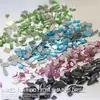 Joias de unha mistas atacado tamanho grande pequeno vidro cor champanhe aurora diamante formato especial acessório de unha diy