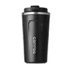 Copo de Café Côncavo e Convexo para Comércio Exterior, Copo Térmico Portátil de Aparência Sofisticada, Montável no Carro Novo de Aço Inoxidável Simples Fornecimento Direto do Fabricante
