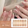 Adesivos para Manicure em Gel Sem Luz 14 Dedos Popular Transfronteiriço Temu Adesivos de Unha Flash Longa Duração Impermeável