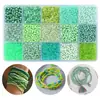 Venta Caliente Transfronteriza Cuentas de Arroz Cuentas Tubulares Paquete de Materiales Pulseras Collares de Abalorios Hechos a Mano DIY Accesorios de Joyería Cuentas Sueltas