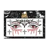 Europeu e Americano Transfronteiriço Novos Produtos Halloween Adesivos de Rosto com Diamantes Maquiagem Decorações Festa Dançante de Terror Maquiagem de Aranha Adesivos de Rosto com Diamantes