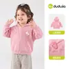 [Compre 2, ganhe 3 yuans de desconto] Jaqueta de Outono Infantil Dudu, Jaqueta com Capuz para Crianças, Roupa de Outono Estilosa para Meninas