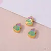 Cuentas Espaciadoras de Flor de Loto Caqui con Goteo de Aceite Chapadas en Oro Antiguo para Pulsera Collar Hecho a Mano Joyería Colgante Cuentas Sueltas Accesorios