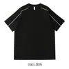 Nova Camiseta Raglan de Manga Curta Solona Amiga da Pele Anti-Rugas Processo de Amônia Líquida Camiseta Antibacteriana com Sensação de Gelo Adequada para Etiquetas de Impressão Dupla Abertura