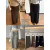 Novedades de Ruo Xin: Nuevo falda midi de punto de cintura alta para mujer Primavera 2026, adelgazante, fluida y versátil