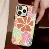 Sitio Independiente Más Vendido Estilo Hyuna Floral Funda para iPhone 17 Teléfono de Verano Cubierta Protectora Anticaídas Apple 18 Pro Max