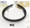 Diadema Elegante Estilo Coreano Mate con Dientes Negro Gris Colorida Borde Estrecho Borde Ancho Plástico Diadema Antideslizante Pasador de Pelo
