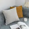 Funda de almohada de color liso para sala de estar cojín de sofá funda de almohada de cintura de oficina cojín trasero de mesita de noche cuadrado sin relleno