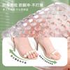 Zapatos de tacón alto de una sola capa para mujer de GEL, autoadhesivos, lavables, transparentes, con absorción de impactos, presión lenta, para compras y caminatas, plantilla recortada