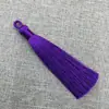 Yixiangfei 8cm Cuerda de Poliéster Anillo de Tracción Borla Pendientes de Poliéster Borla Nudo Chino Enderezado a Alta Temperatura Borla Colgante Venta al por Mayor