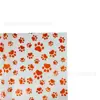 Papel de Presente Patinha de Cachorro Colorido em Estoque, Caixa de Presente para Petiscos de Animais, Embalagem de Buquê de Presente, Papel de Seda à Prova de Umidade
