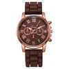 Nuevo Reloj de Cuarzo para Mujer de Estilo Coreano Transfronterizo Simple Clásico Correa de Silicona Reloj de Pulsera Reloj de Mujer Venta al por Mayor Dropshipping