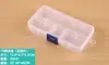 Caja de PP Vacía con Tapa de 10 Compartimentos, Caja de Plástico para Muestras, Caja de Exhibición para Joyería, Caja para Aparejos de Pesca, Almacenamiento de Equipo de Pesca